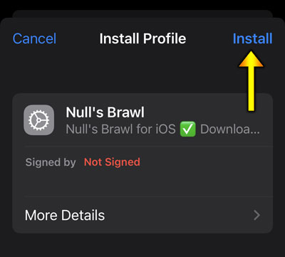 install nulls brawl on ios